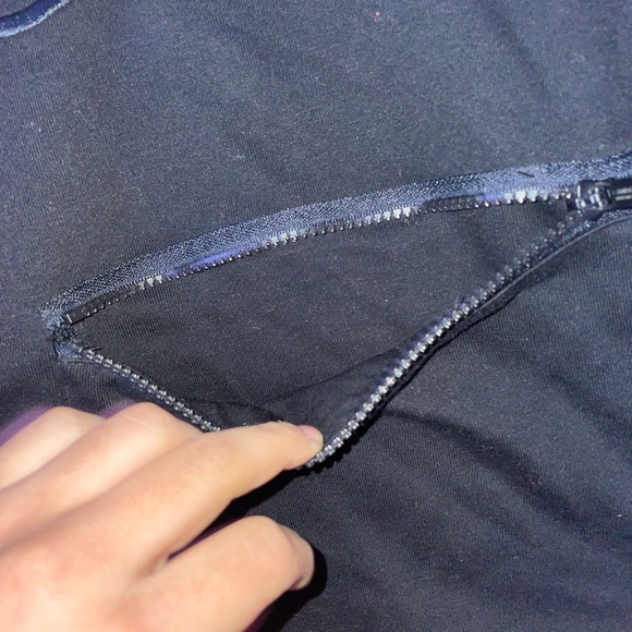 (SOLD) Black Crop Plus-Sized Calvin Klein Performance Hoodie - Picture 2 of 4